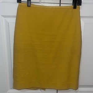 A mid length skirt.